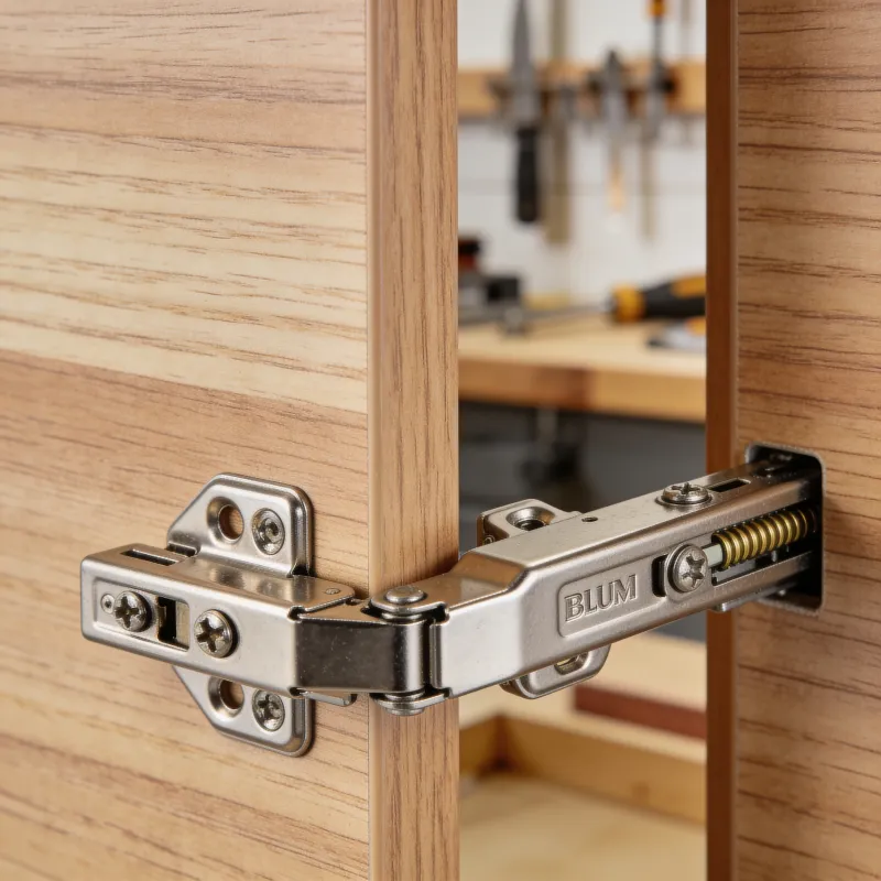 Петля Blum Clip Top Blumotion с интегрированным доводчиком крупным планом
