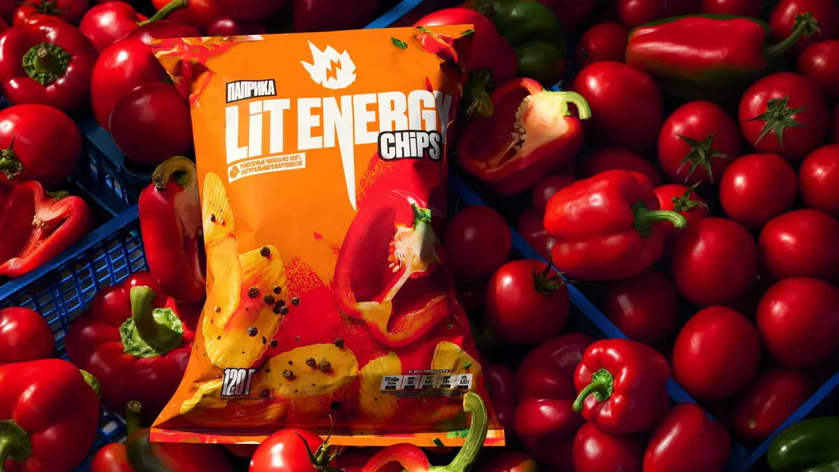 Пачка LIT Energy Chips Паприка на красных перцах